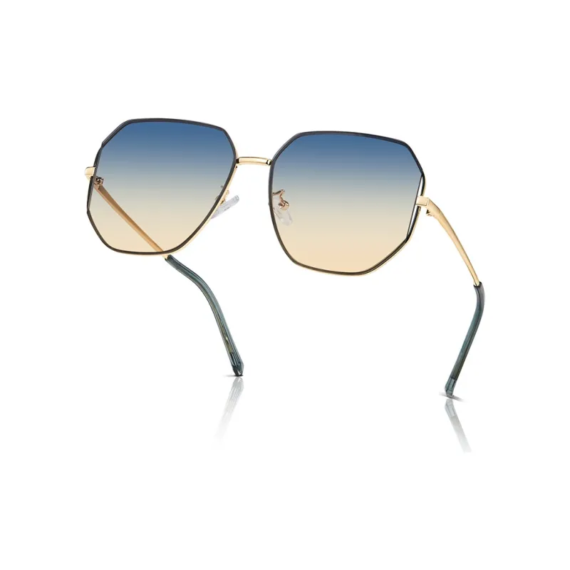MUYKUY Stainless Steel Irregular Shape Sunglasses Unisex-11
