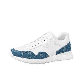 LOUIS VUITTON Run Away Sneakers 'White With Denim Monogram'