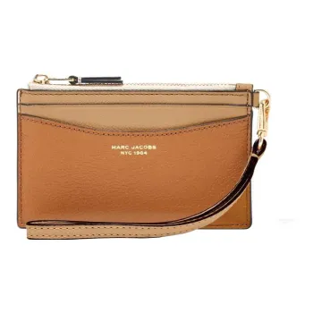 MARC JACOBS Goat Leather Wrist Bag Clutch Women's Light Yellow