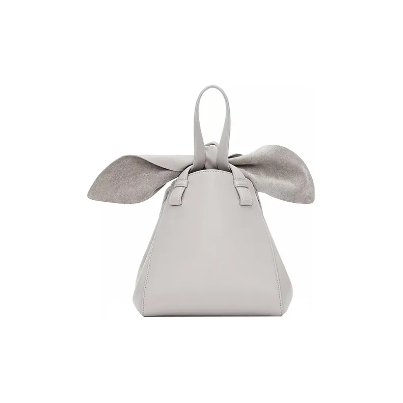 LOEWE Hammock Nugget Nappa Cow Leather Crossbody Bag Shoulder Bag Regular Women's Gray-4