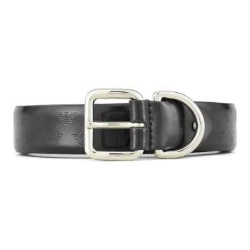 EMPORIO ARMANI Leather Belts Men Black