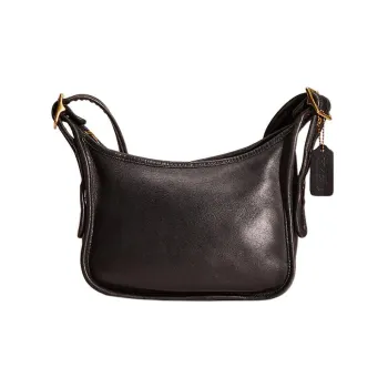 COACH Legacy Glove Tanning Shoulder Bag Crossbody Bag Handbag Medium Size Women's Black