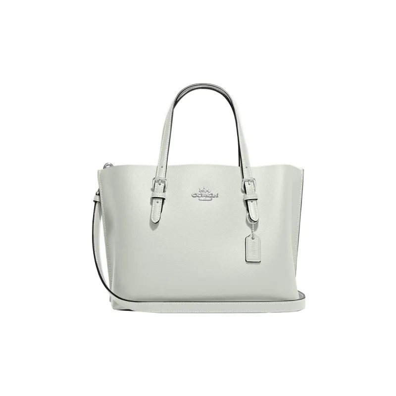 COACH Mollie Cow Leather Tote Bag Shopping Bag Shoulder Bag Crossbody Bag Handbag Medium Size Women's Light Green-0