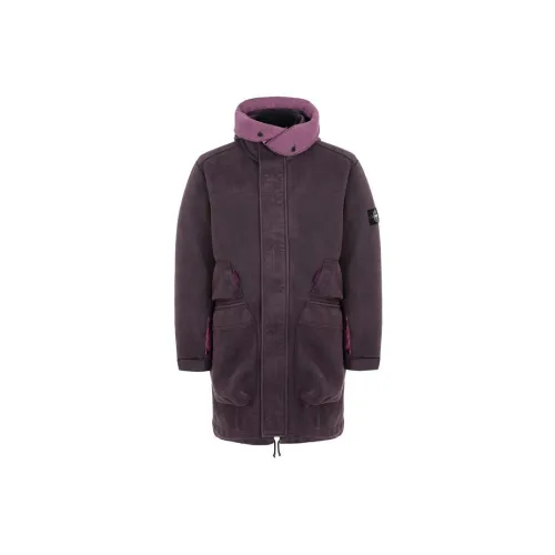 STONE ISLAND Coats Men Purple