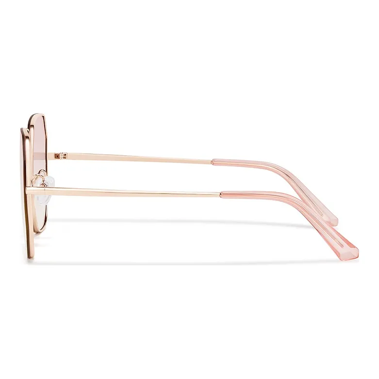 MUYKUY Stainless Steel Irregular Shape Sunglasses Unisex-14