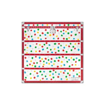 LOUIS VUITTON X Yayoi Kusama Painted Dots Monogram Square 90