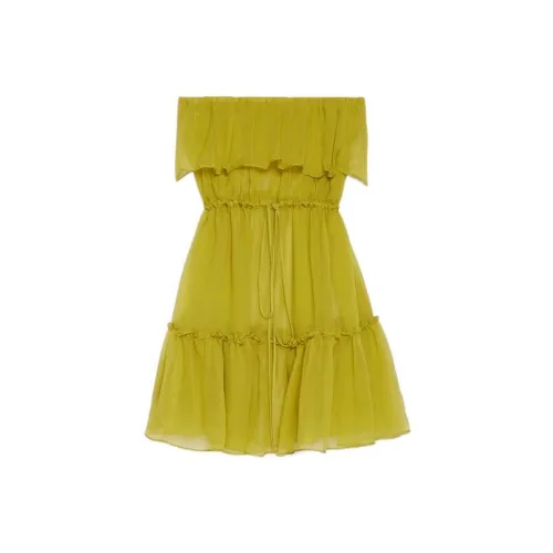 GUCCI Sleeveless Dresses Women's Green