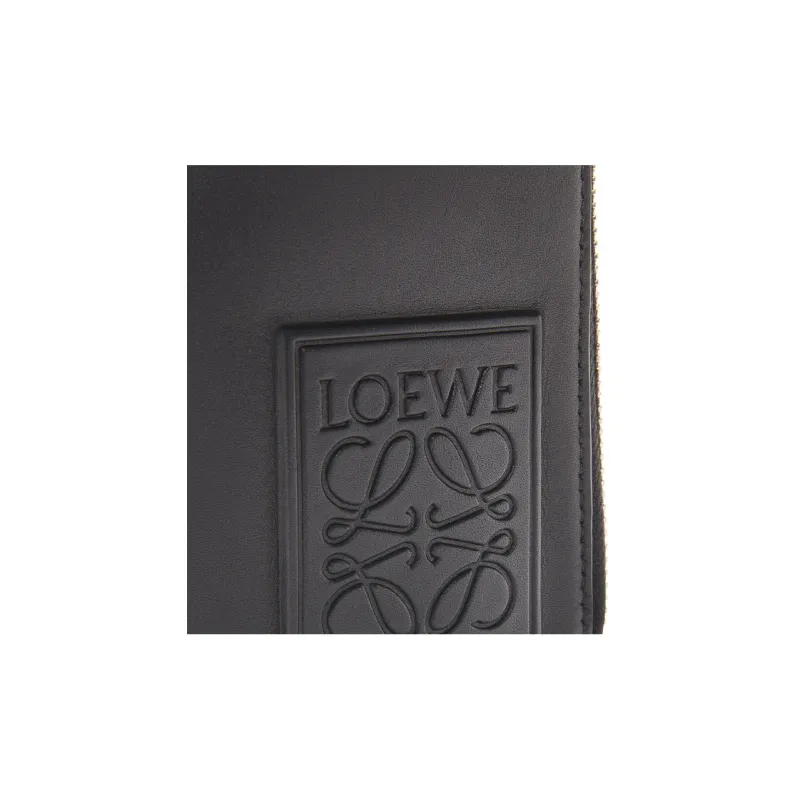 LOEWE Cow Leather Handheld Shoulder Bag, Crossbody Bag Regular Men's Black-5