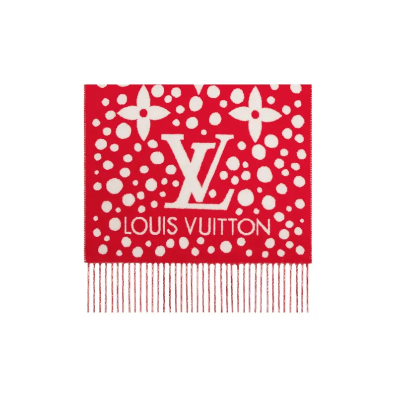 LOUIS VUITTON Infinity Dots Knit Scarves Women's-2