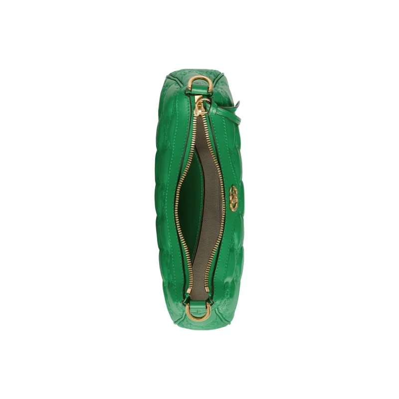 GUCCI GG Matelassé Leather Mahjong Shoulder Bag Shoulder Bags Handbags Women's Green-7