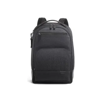 TUMI TUMI-Harrison Leather Backpack Regular Men's Carbon Gray