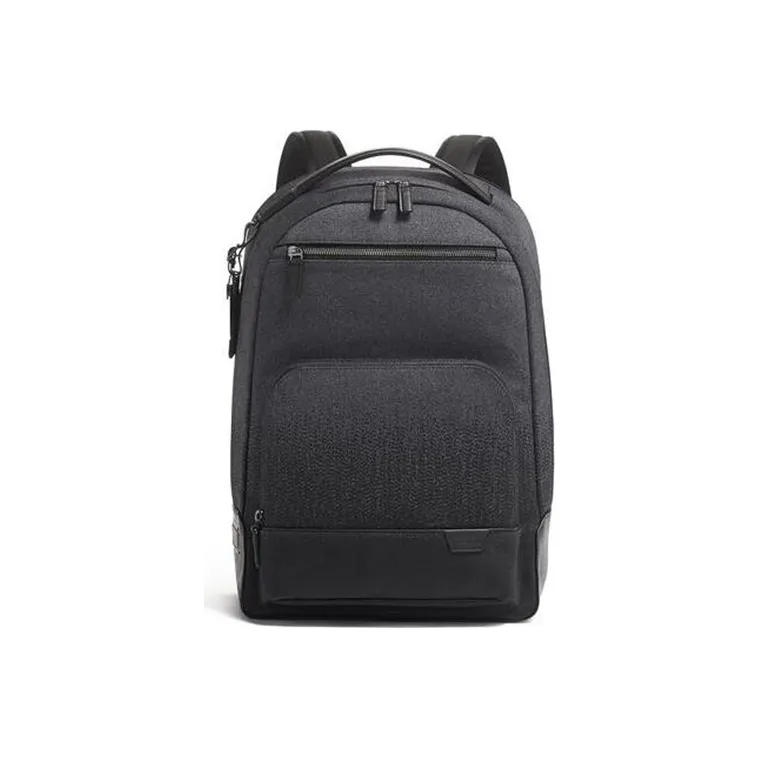 TUMI TUMI-Harrison Leather Backpack Regular Men's Carbon Gray-0