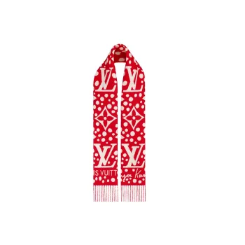 LOUIS VUITTON Infinity Dots Knit Scarves Women's