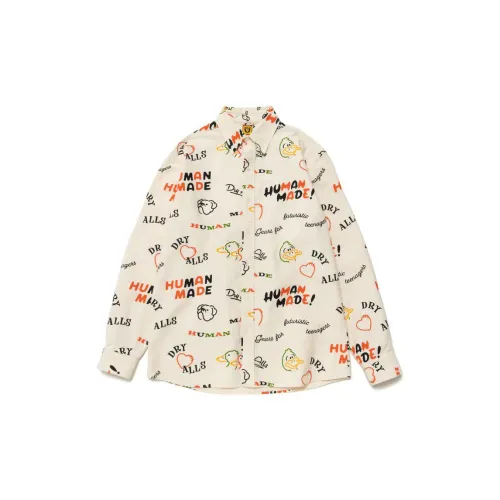 HUMAN MADE Dry Alls Duck Printed BD L/S Shirt 