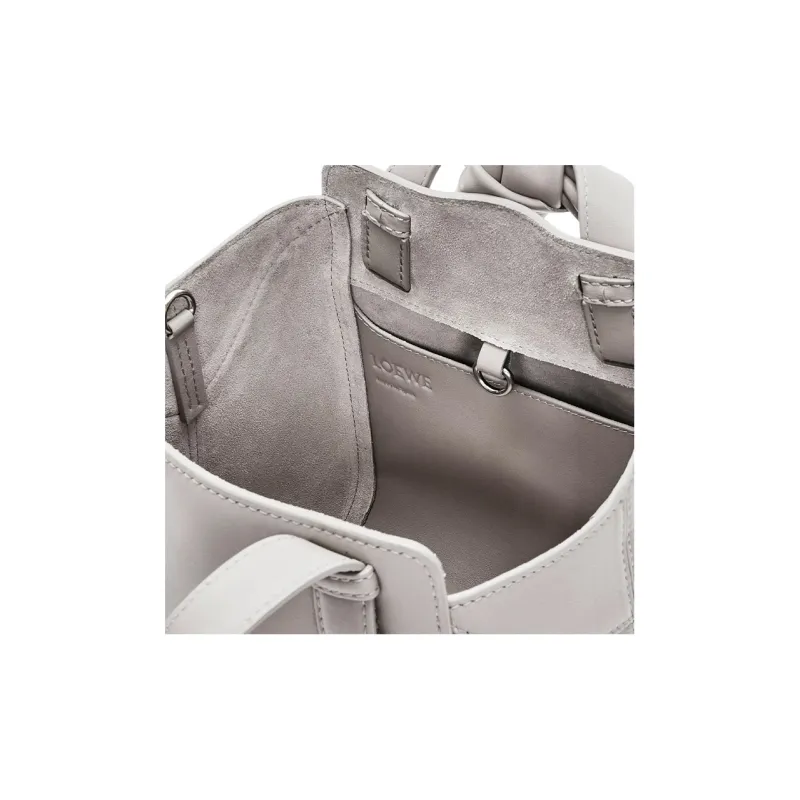 LOEWE Hammock Nugget Nappa Cow Leather Crossbody Bag Shoulder Bag Regular Women's Gray-6