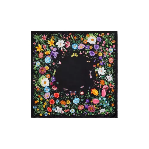 GUCCI Floral Printed Scarf