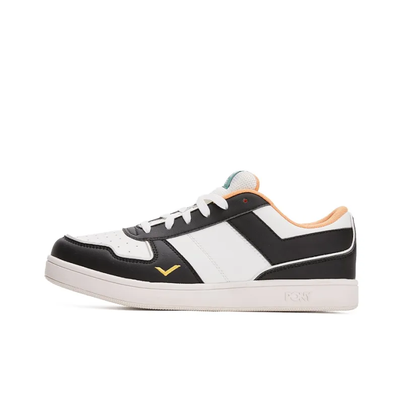 PONY Street Series Low Top Skateboard Shoes Unisex Black-0