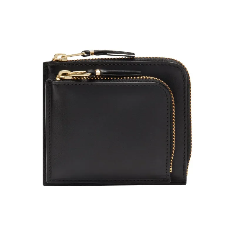 CDG Cow Leather Wallet Women's Black-0