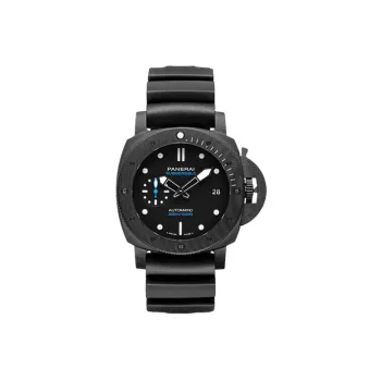 PANERAI SUBMERSIBLE Collection Automatic Mechanical Movement Men's Watch 42mm Black Dial Rubber Strap