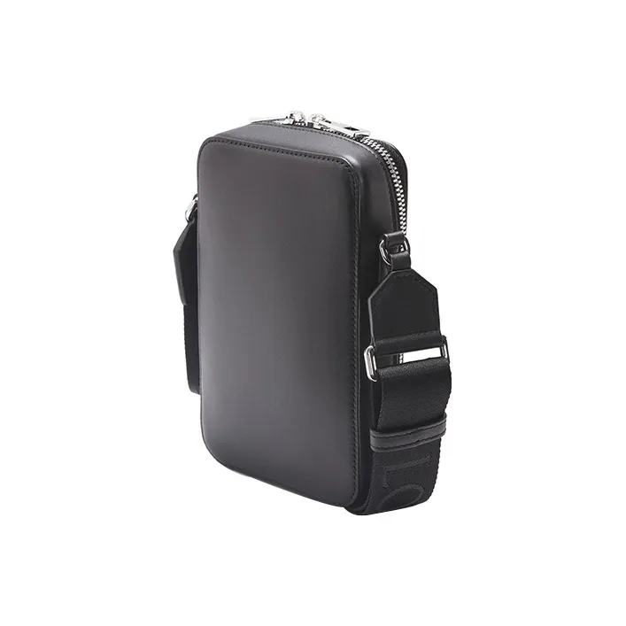 LOEWE Cow Leather Handheld Shoulder Bag, Crossbody Bag Regular Men's Black-3