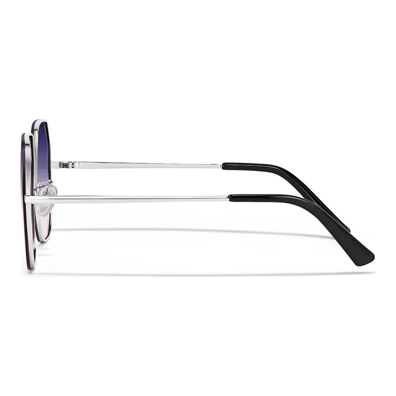MUYKUY Stainless Steel Irregular Shape Sunglasses Unisex-6