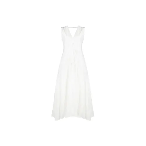 Brunello Cucinelli Sleeveless Dresses Women's White