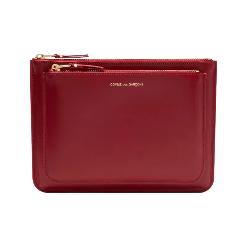 CDG Cow Leather Wallet Regular Men's Red-0