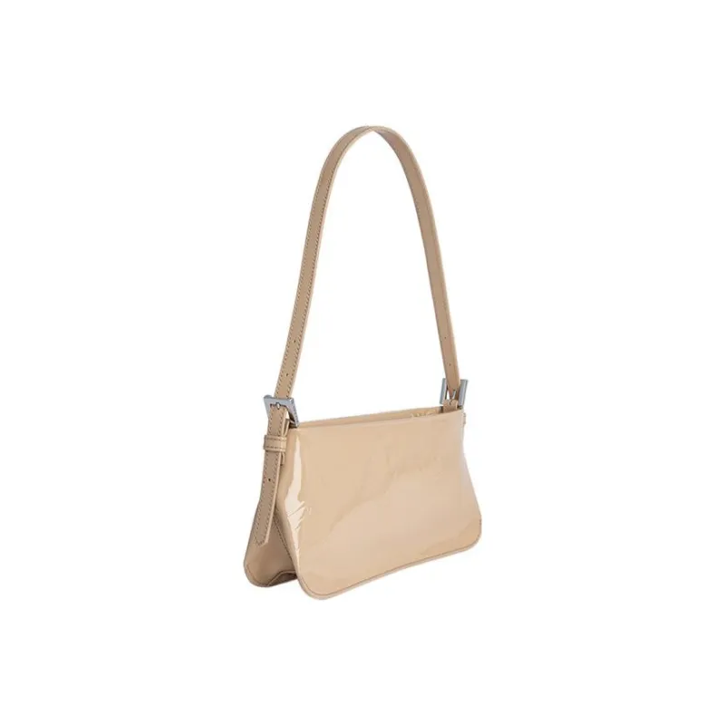 By Far Patent Embossed Shoulder Bag-1