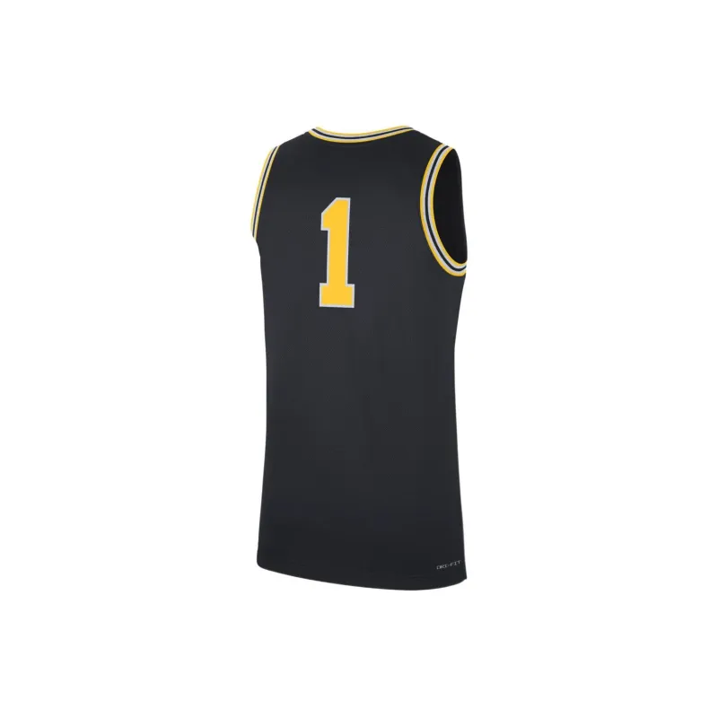JORDAN Michigan Wolverines Replica Men's JORDAN Brand College Basketball Jersey-1
