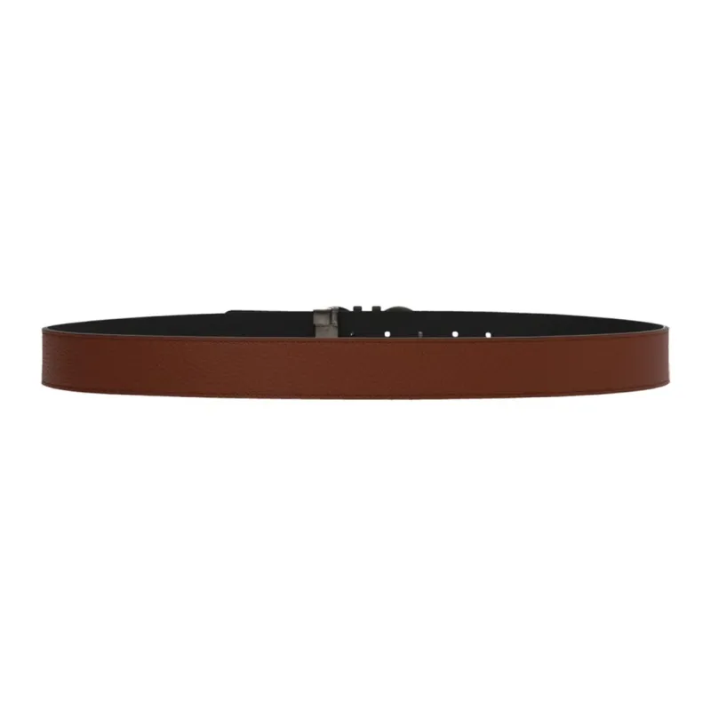 FERRAGAMO Minimalist Style Fashion Trend Versatile Smooth Buckle Belt Men's Width  3.5cm-2