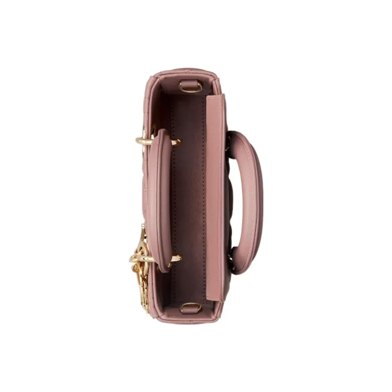 DIOR Lady D-JOY Sheepskin Daisie Bag Shoulder Bag Crossbody Bag Handbag Extra Mini Women's Pink Peony-3