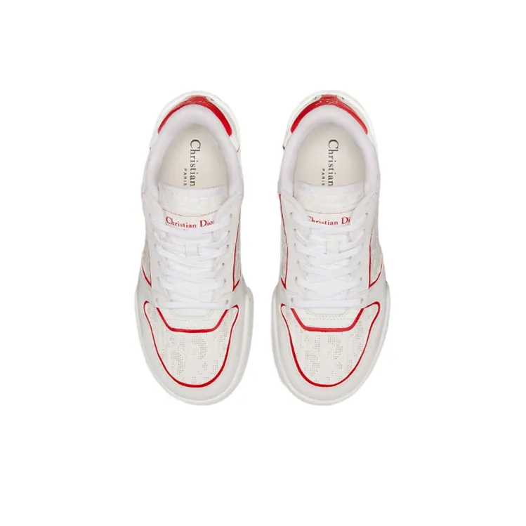 DIOR One White Sneakers Low Top Stylish Skateboarding Shoes Women's White-3