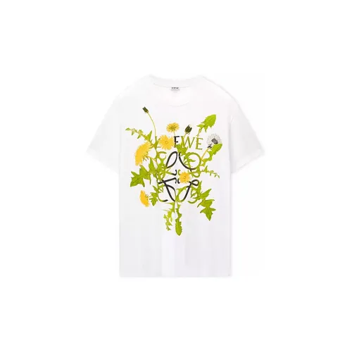 LOEWE Anagram Flowers T-Shirt 'White'