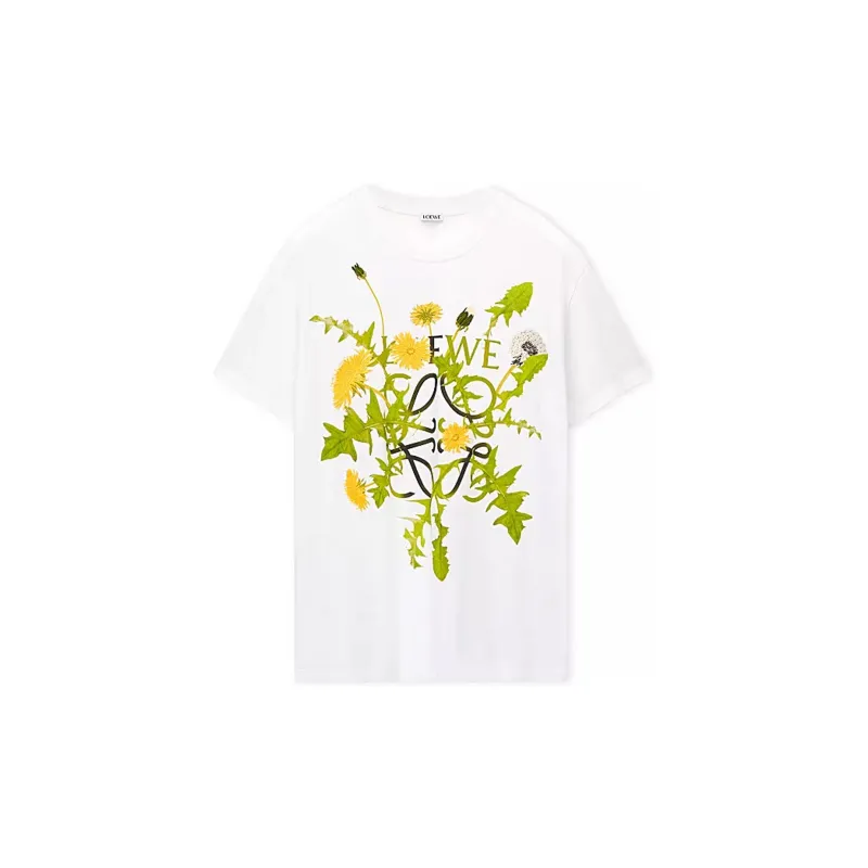 LOEWE Anagram Flowers T Shirt-0