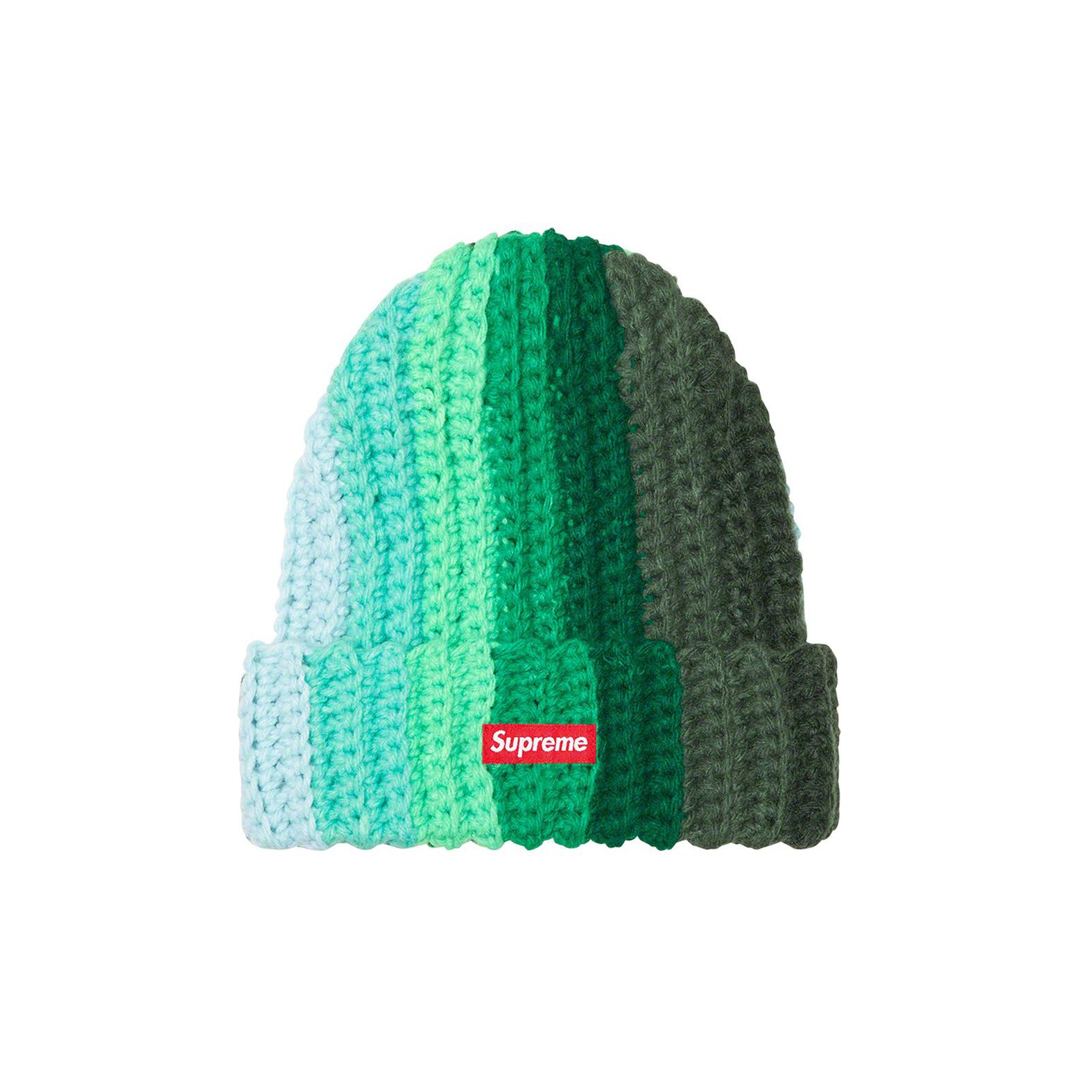 Supreme Gradient Crochet Beanie (FW22) - $44