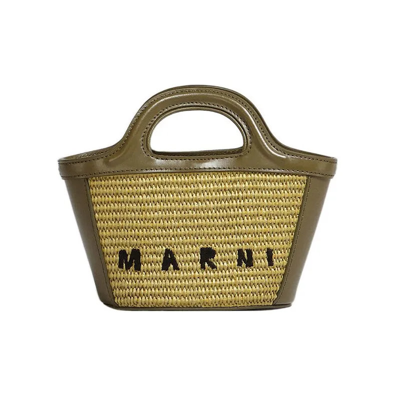 MARNI TROPICALIA Cow Leather Shoulder Bag Crossbody Bag Handbag Mini Women's Green-0