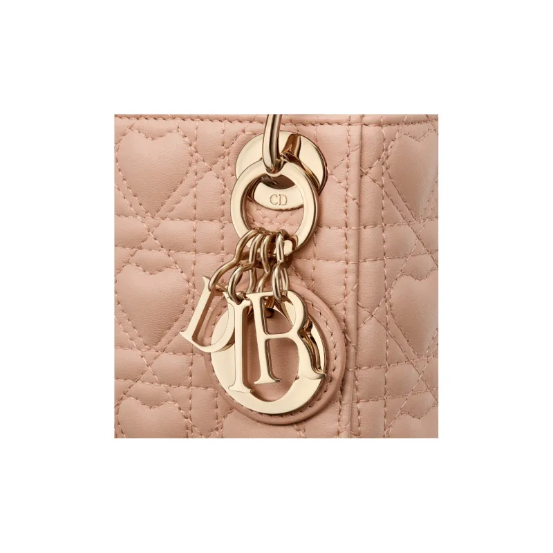 DIOR Lady Dior Sheepskin Dior Bag Shoulder Bag Crossbody Bag Handbag Extra Mini Women's Pink-5
