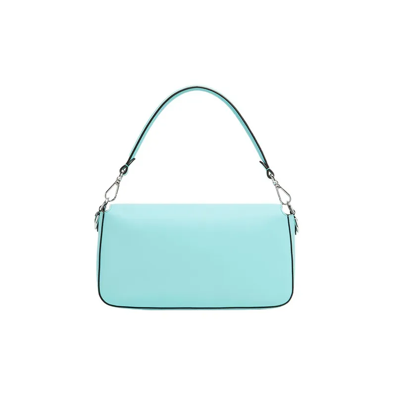 FENDI Tiffany & Co. Collaboration Baguette Cow Leather Portable Crossbody Bag Shoulder Bag Women's Light Blue-2