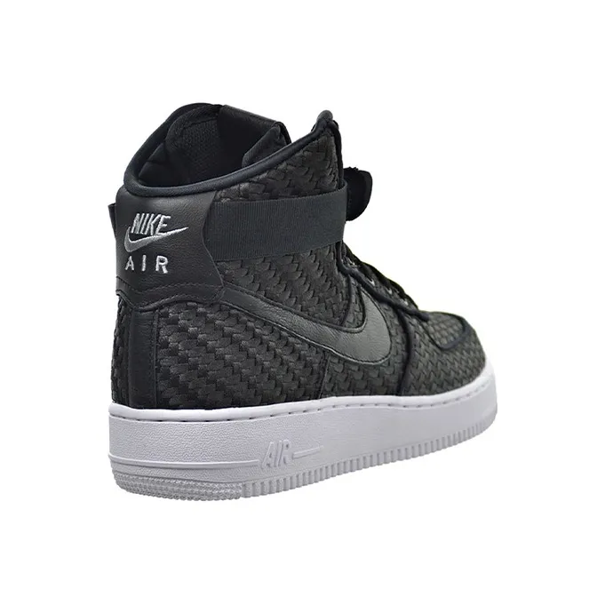 Nike Air Force 1 High '07 LV8 Woven Black White-2