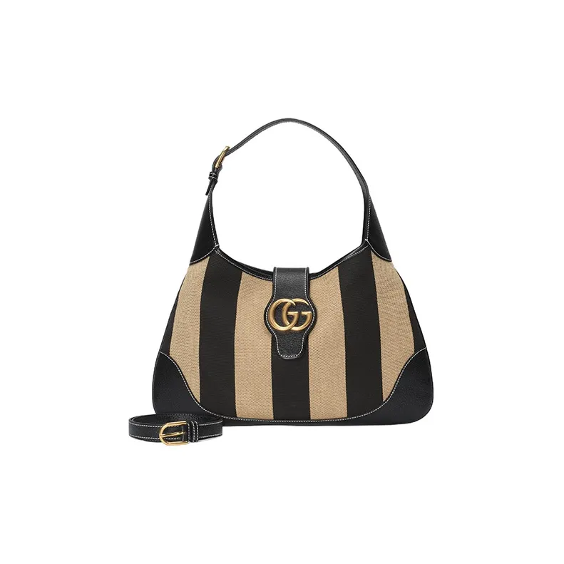 GUCCI Aphrodite Canvas With Leather Hobo Bag, Canvas Bag, Handbag, Shoulder Bag Women's-1