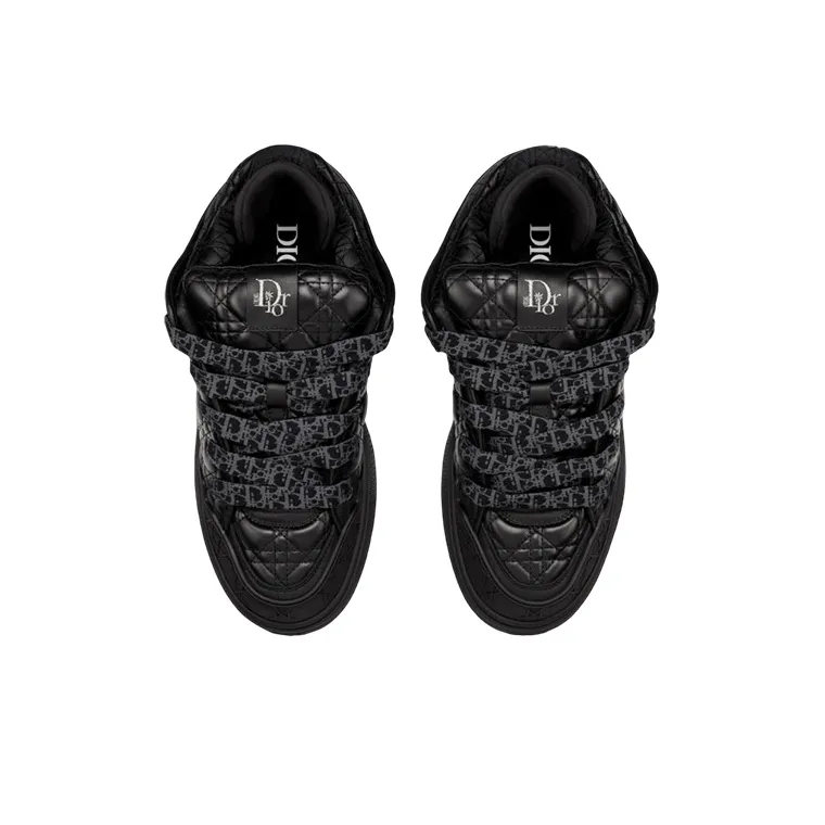 DIOR B9S Skater Erl Black Quilted Cannage Calfskin-3