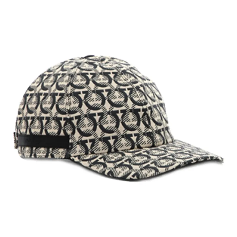 Ferragamo Interlocking Gancini Print Baseball Cap-1