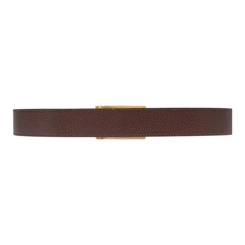 GUCCI Monogram Print Reversible Buckle Belt-3