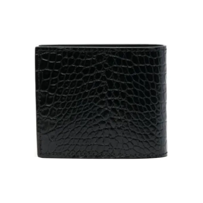 MOSCHINO Calfskin Wallet Men's Black-1