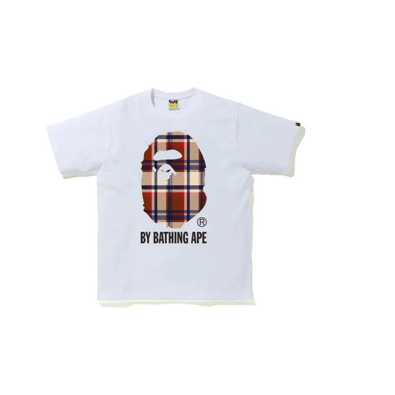 Bape A BATHING APE Check By Bathing Tee-0