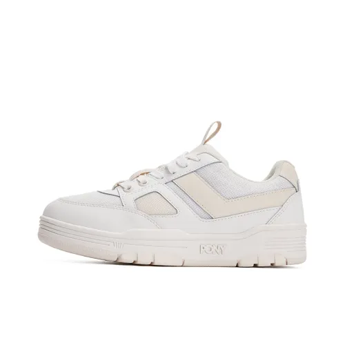 Pony Skateboard Shoes Unisex Low Top White