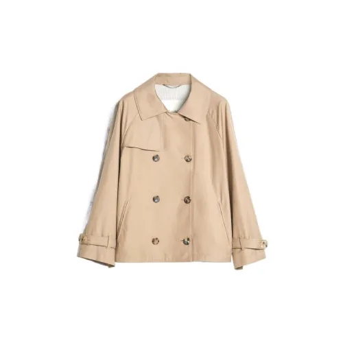 MaxMara Cropped Coats Women's Camel