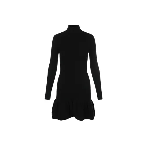 URBAN REVIVO Long-Sleeved Dresses Women's Jet Black