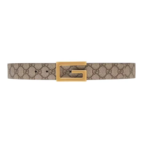 GUCCI Leather Belts Men Brown