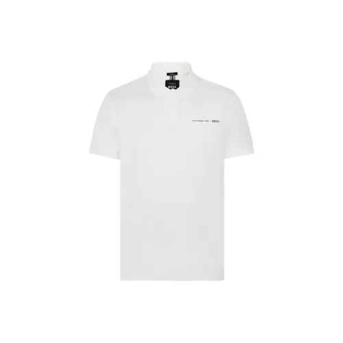 Porsche X HUGO BOSS Polo Shirts Men White